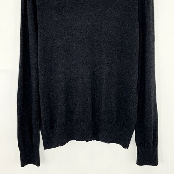 Banana Republic Sweater Men L Gray Luxury Blend Silk Cashmere V-Neck Casual Prep - Picture 5 of 8
